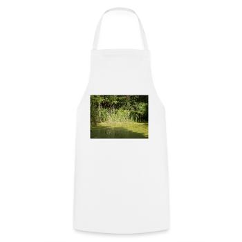 Night Courier Rose - Cooking Apron - white - Front - AI Model Male 185 dark (185cm)