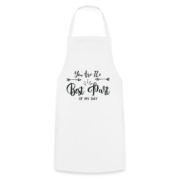 Tu es le meilleur - Tablier de cuisine - blanc - Devant - AI Model Male 185 dark (185cm)