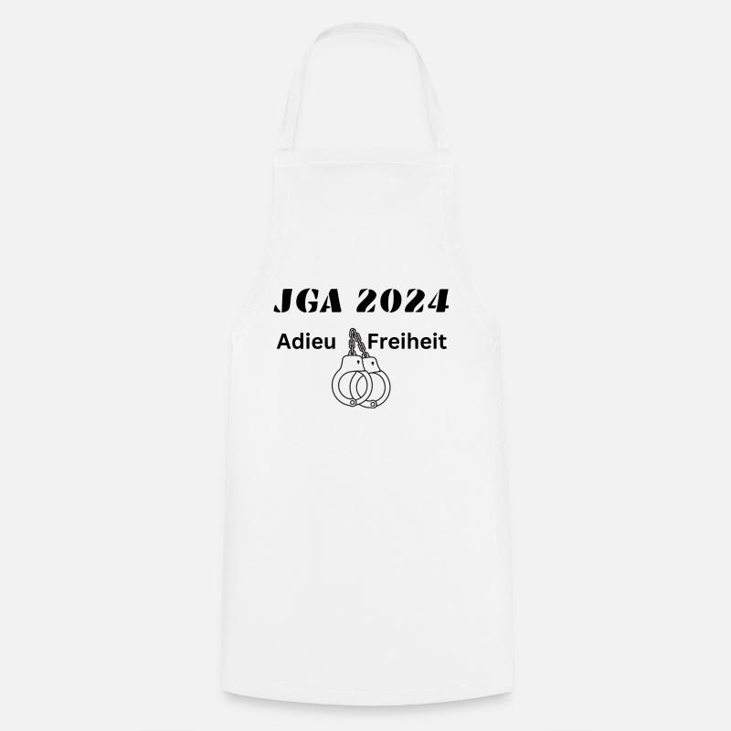 Junggesellenabschied 2024 - Kochschürze - Weiß