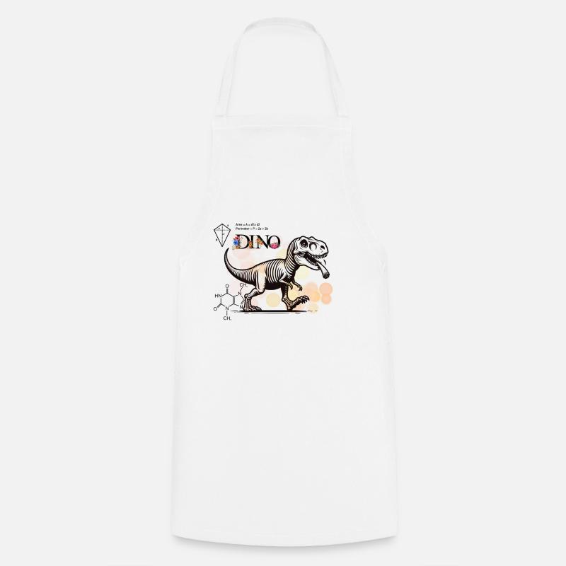 Dino - Tablier de cuisine - blanc