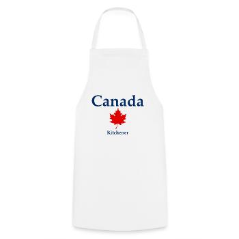 Kitchener - Ontario - Canada - Kanada - Tablier de cuisine - blanc - Devant - AI Model Male 185 dark (185cm)