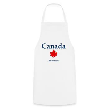 Brantford - Ontario - Canada - Kanada - Tablier de cuisine - blanc - Devant - AI Model Male 185 dark (185cm)