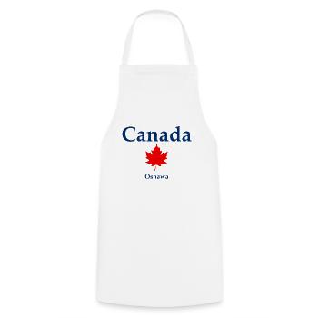 Oshawa - Ontario - Canada - Kanada - Tablier de cuisine - blanc - Devant - AI Model Male 185 dark (185cm)