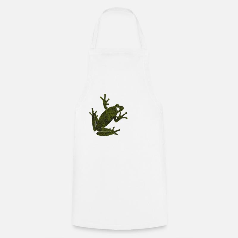 Frosch - Kochschürze - Weiß