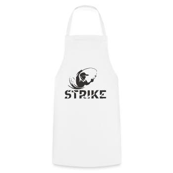 FISHERMAN - Cooking Apron - white - Front - AI Model Male 185 dark (185cm)