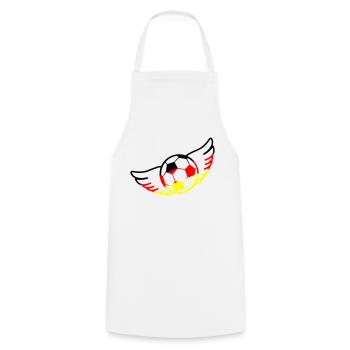 Football Germany - Cooking Apron - white - Front - AI Model Male 185 dark (185cm)