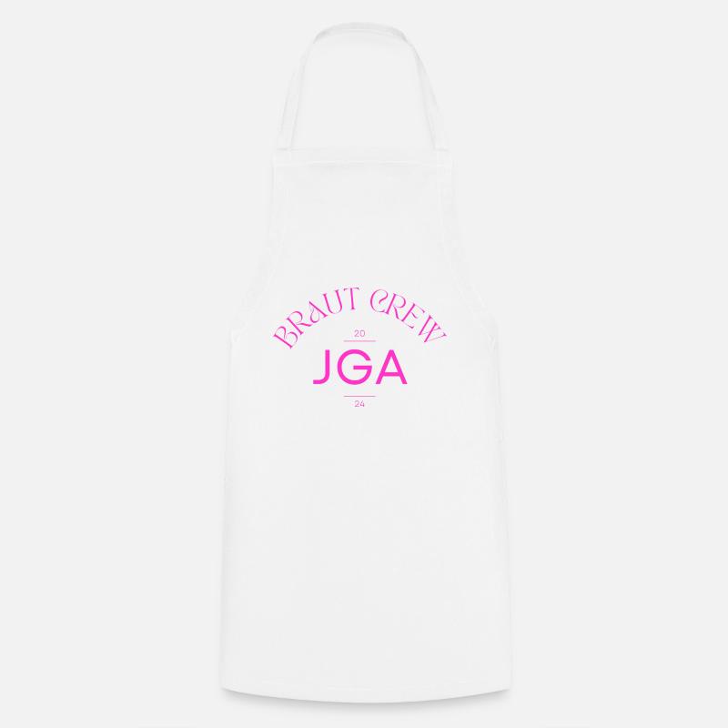 Bride Crew - Bachelor Party 2024 - Cooking Apron - white
