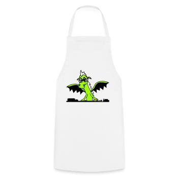 Wing Dragon DJ Mixer Party Monster Music - Cooking Apron - white - Front - AI Model Male 185 dark (185cm)