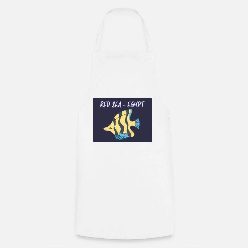 Red SEA Fish Design - Kochschürze - Weiß