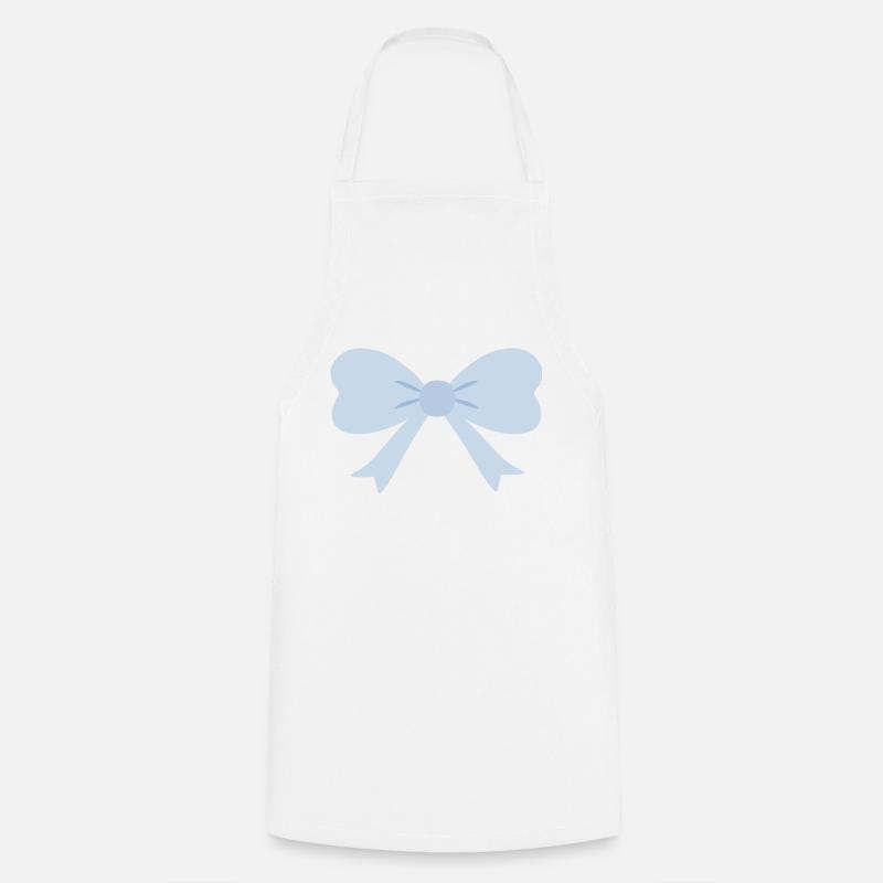 Chubby Bow - Cooking Apron - white