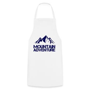 mountain adventure - Kochschürze - Weiß - Vorne - AI Model Male 185 dark (185cm)