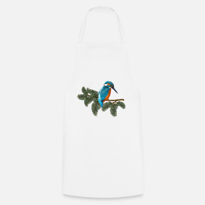 Oiseau coloré - Tablier de cuisine - blanc