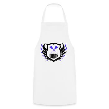 darts crest - Kochschürze - Weiß - Vorne - AI Model Male 185 dark (185cm)