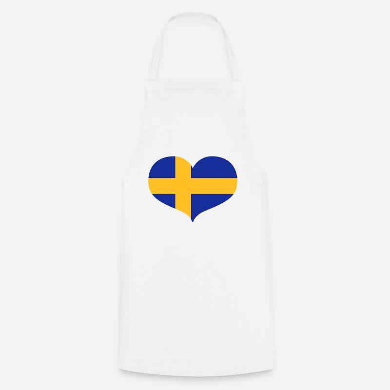 Swedish Love - Tablier de cuisine - blanc