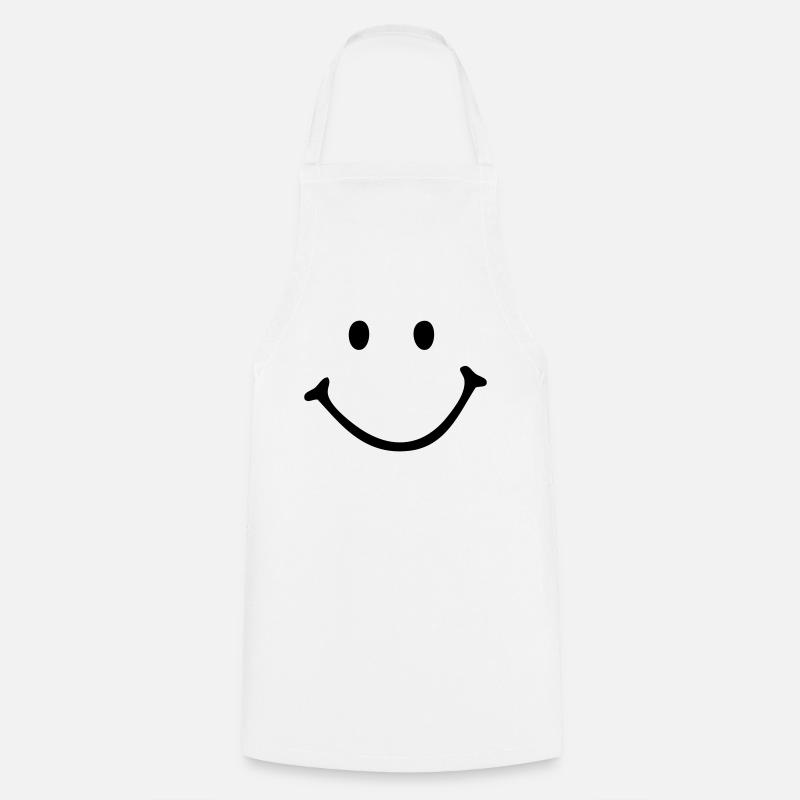 Smiley - Smile - Kochschürze - Weiß