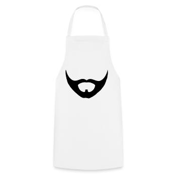 wurst conchita Drag Queen - Kochschürze - Weiß - Vorne - AI Model Male 185 dark (185cm)