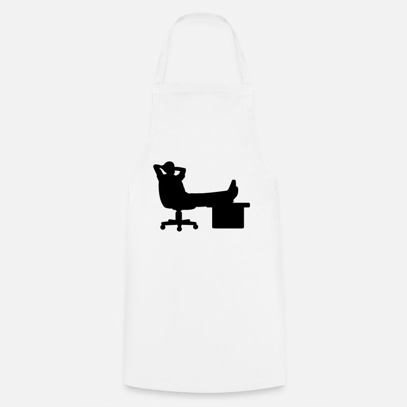 Boss Chef manager silhouette - Kochschürze - Weiß