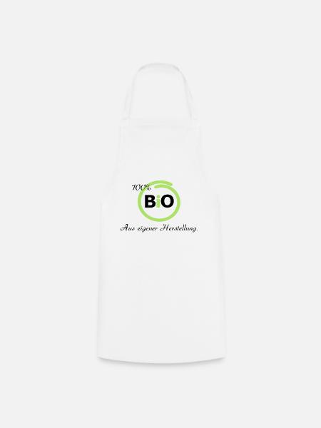 100 % Bio - Kochschürze - Weiß