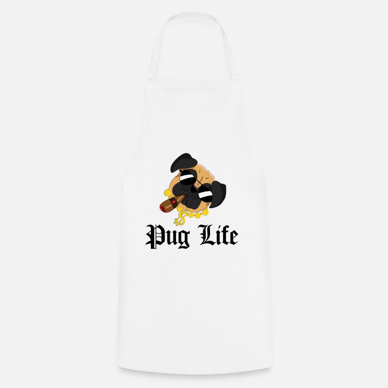 Pug Life - Kochschürze - Weiß