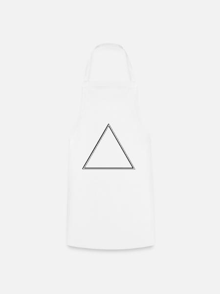 triangle - Cooking Apron - white