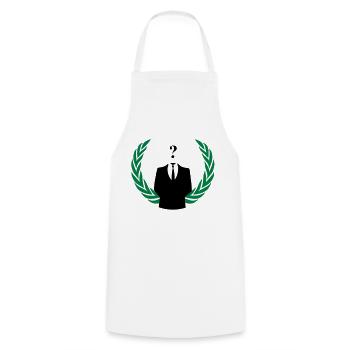anonymous color - Tablier de cuisine - blanc - Devant - AI Model Male 185 dark (185cm)