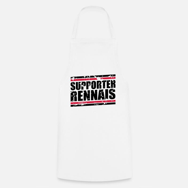 Weinlese-Bär Rennais - Kochschürze - Weiß