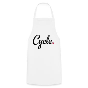 cyclisme - Tablier de cuisine - blanc - Devant - AI Model Male 185 dark (185cm)