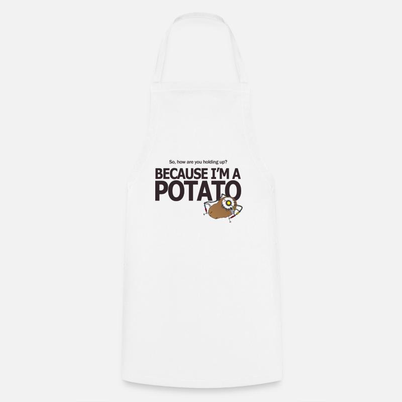 Hello Potato - Cooking Apron - white