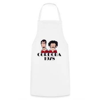 Cordoba 1978 Football Retro Gift Shirt - Cooking Apron - white - Front - AI Model Male 185 dark (185cm)