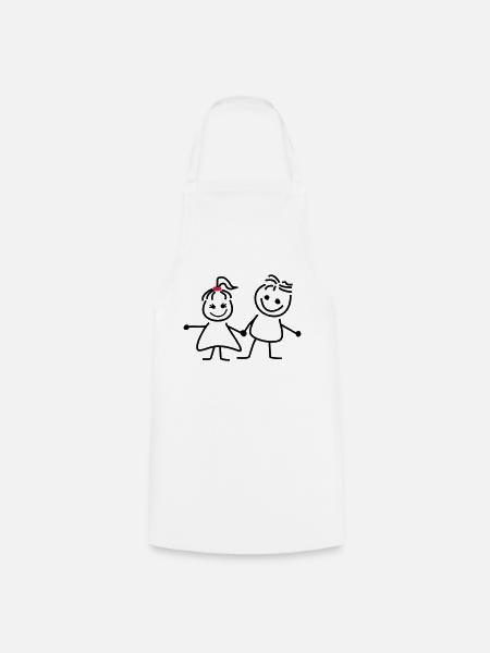 gret und fred - Kochschürze - Weiß