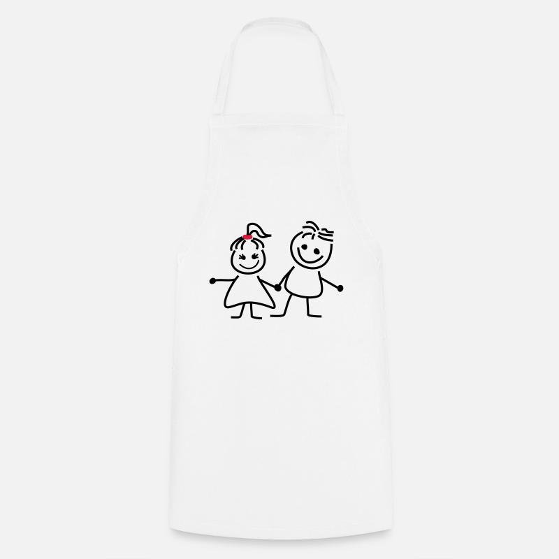 gret und fred - Kochschürze - Weiß