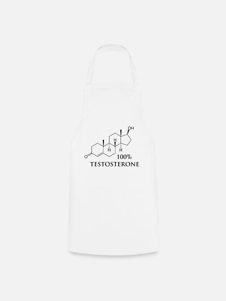 testosterone_100 - Kochschürze - Weiß