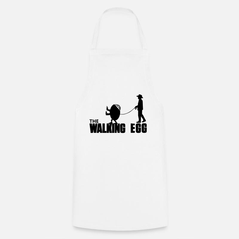 The Walking Egg - Tablier de cuisine - blanc
