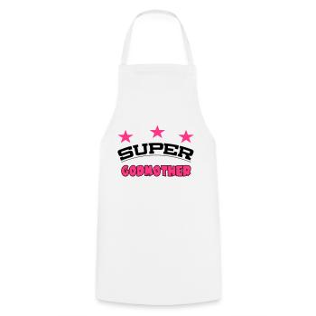 Super godmother - Tablier de cuisine - blanc - Devant - AI Model Male 185 dark (185cm)