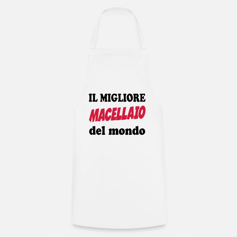Il migliore macellaio del mondo - Grembiule da cucina - bianco