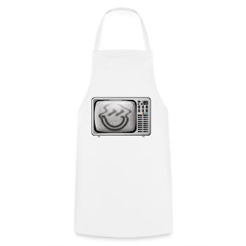 Smiley TV - Tablier de cuisine - blanc - Devant - AI Model Male 185 dark (185cm)