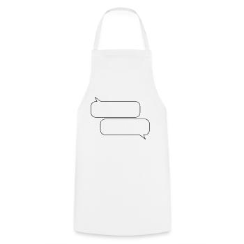 bubbles design - Cooking Apron - white - Front - AI Model Male 185 dark (185cm)