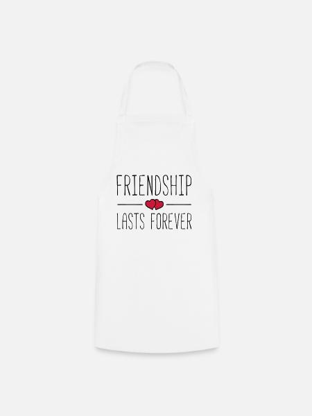 friendship lasts forever hearts - Kochschürze - Weiß