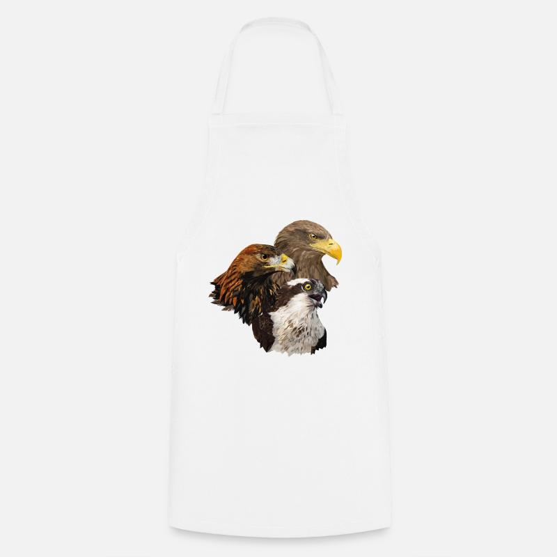 Oiseaux de proie - Tablier de cuisine - blanc