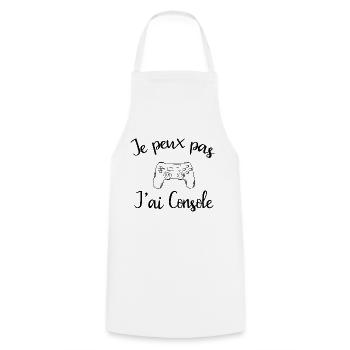 Je Peux Pas J'ai Console - Tablier de cuisine - blanc - Devant - AI Model Male 185 dark (185cm)