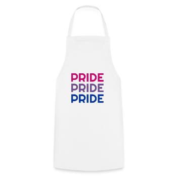 Je suis bisexuelle, bisexuelle, bisexuelle sweats à capuche, bisexuels - Tablier de cuisine - blanc - Devant - AI Model Male 185 dark (185cm)