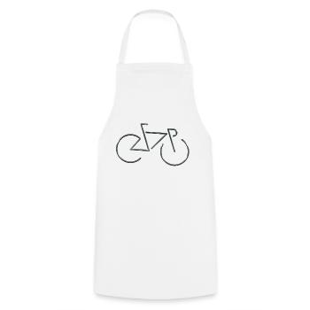 Cycling - Cooking Apron - white - Front - AI Model Male 185 dark (185cm)