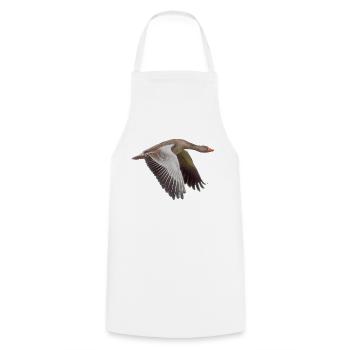 Goose - Cooking Apron - white - Front - AI Model Male 185 dark (185cm)