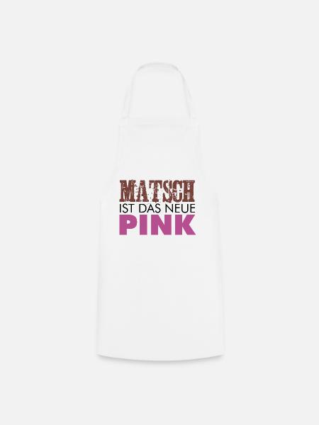 Muddy run shirt mud Matsch Lauf Team obstacle pink - Kochschürze - Weiß