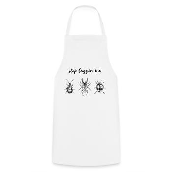 Arrêtez buggin moi - Tablier de cuisine - blanc - Devant - AI Model Male 185 dark (185cm)