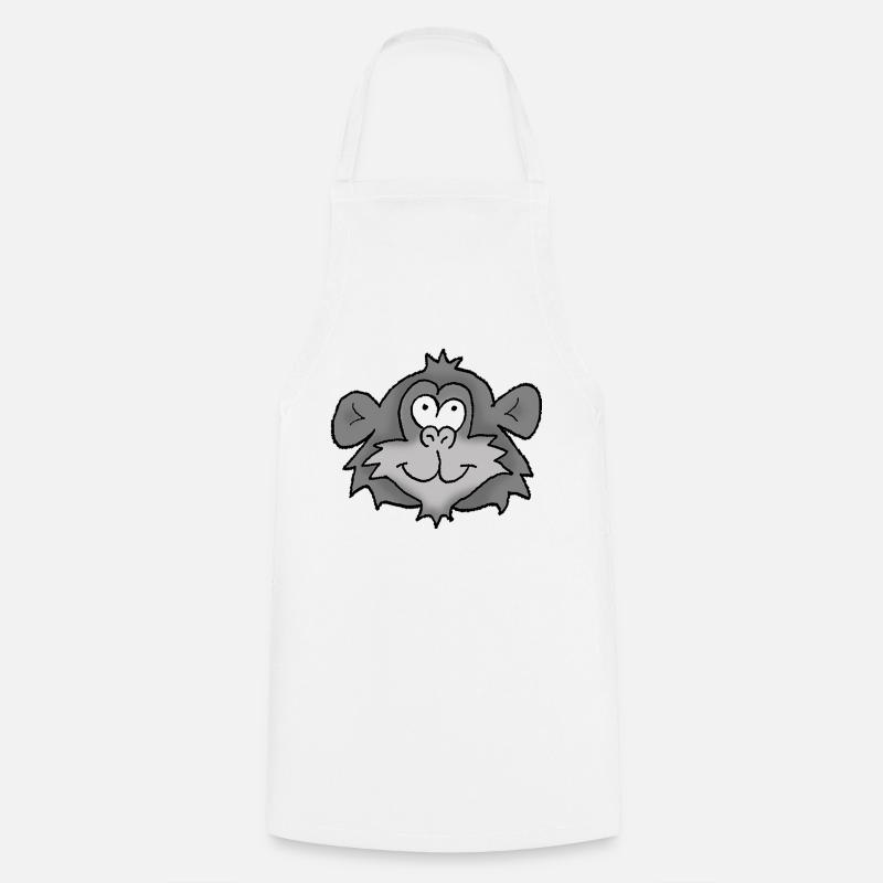 Chimpanzé 2 - Tablier de cuisine - blanc