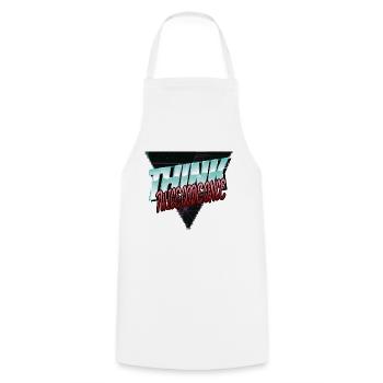 vêtements spécialisés en informatique de santé - Tablier de cuisine - blanc - Devant - AI Model Male 185 dark (185cm)