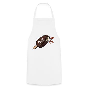 Ice Cream Chill - Cooking Apron - white - Front - AI Model Male 185 dark (185cm)