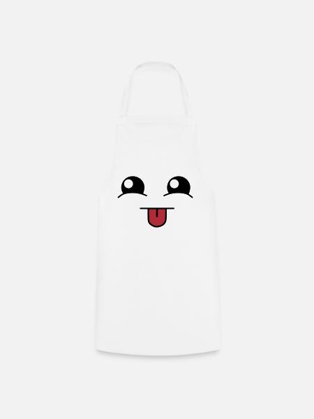 Cute face - Kochschürze - Weiß