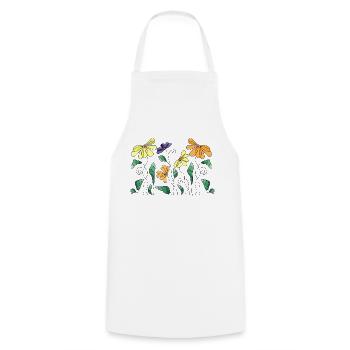 Fleur - Tablier de cuisine - blanc - Devant - AI Model Male 185 dark (185cm)